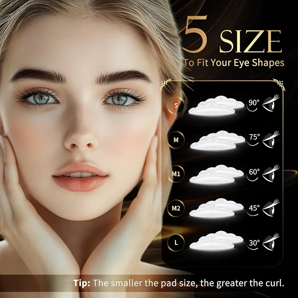 Lash Lift Kit - Eyebrow Lamination Kit, Eyelash Perm Kit, Professional Eyelash Curling Lash Extension & Eyebrow Lift 2 in 1 Kit, Eyelash Lift Kit Easy to Use at Home Diy & Salon, Lasts For 6-8 Weeks